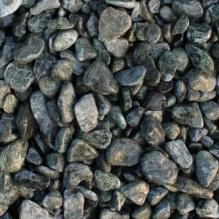 Щебень галтованый зеленый (змеевик) фр. 20-40 мм.